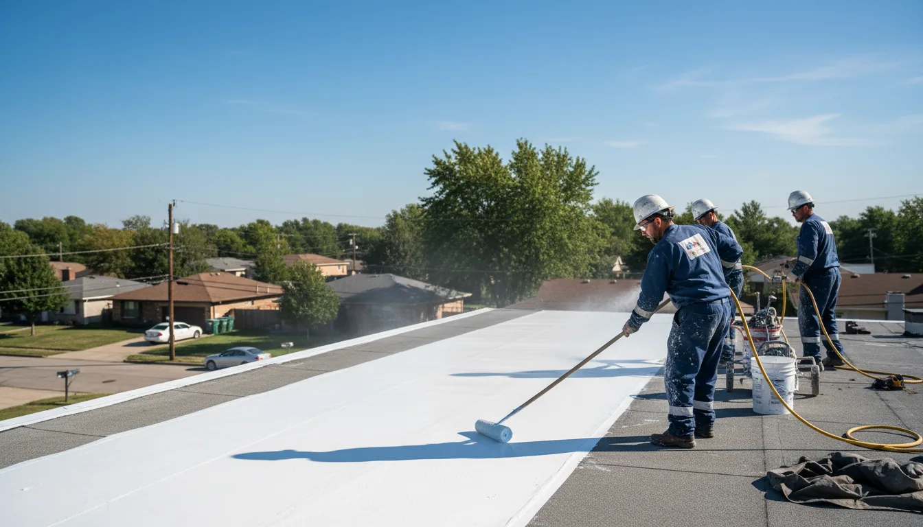 Commercial roof coating in Stroud, OK near me